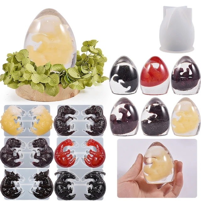 Mini Size Dragon Egg Fondant Epoxy Resin Silicone Casting Molds Jewelry  Keychain Pendants