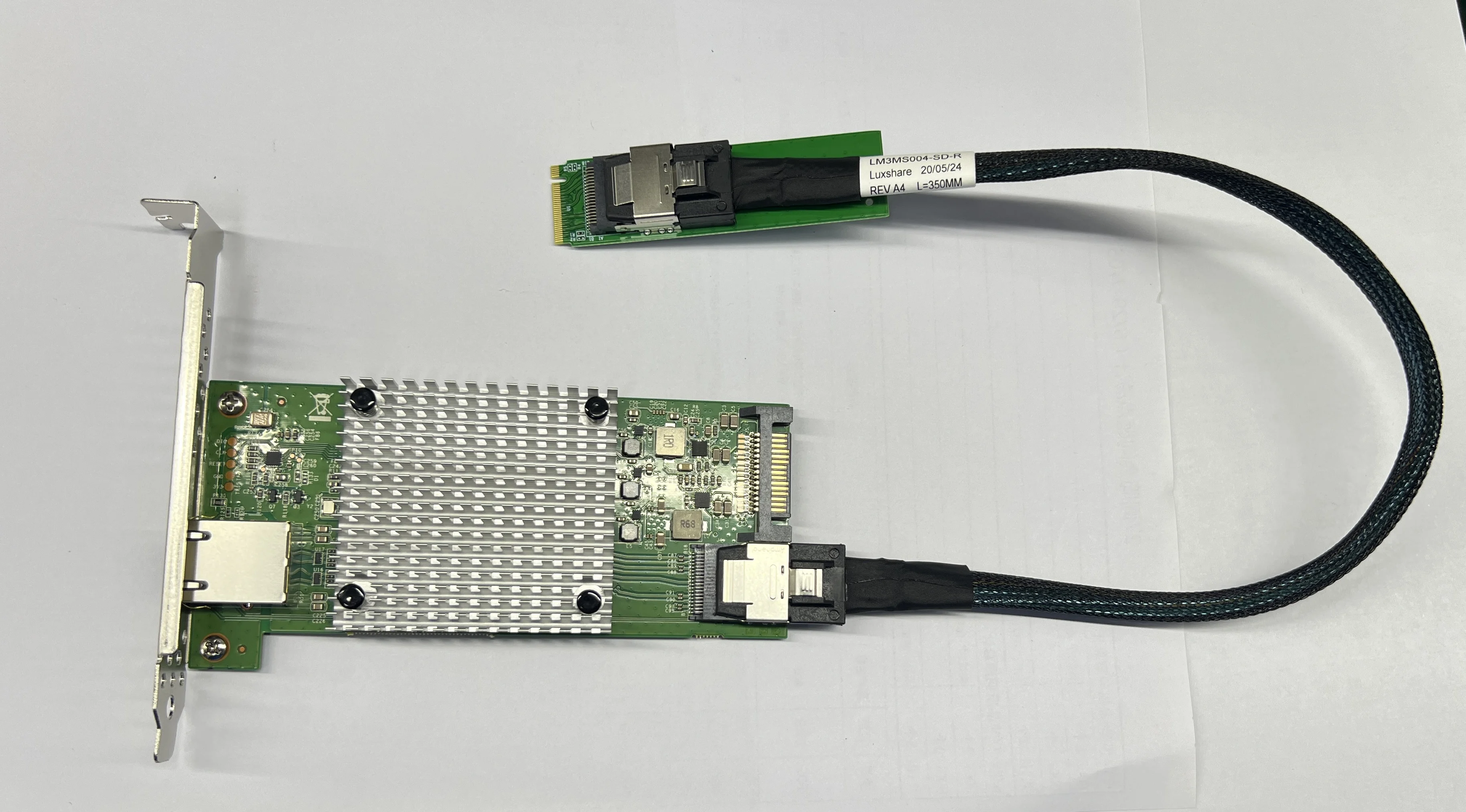 M.2 M key to 10G Copper Network Card Set Intel 82599 - 4