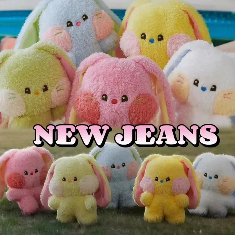 Kpop NewJeans Plush Toy Kawaii Minji Danielle Haerin Hyein Hanni Plushies Dolls Cute Cartoon Soft Anmial Pillows Fans Gifts danielle