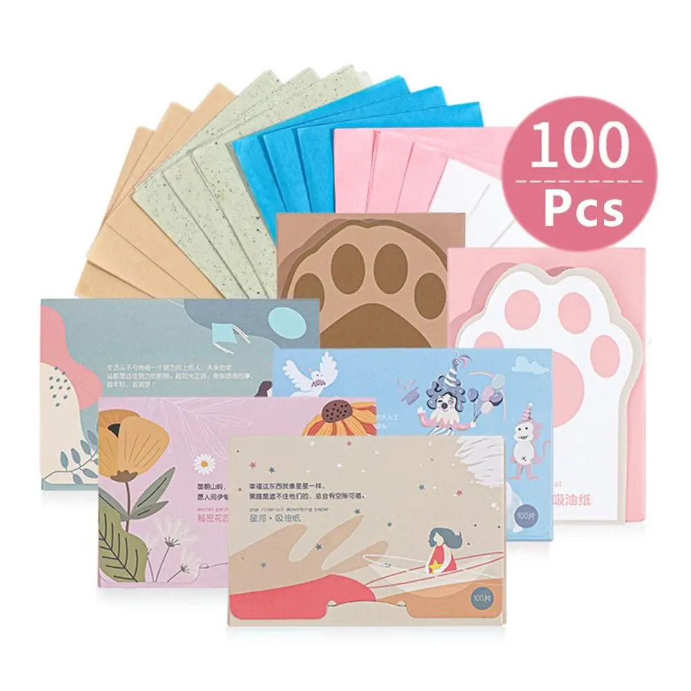 

Wipes Oil Removal Facial Cleanser Tools Beauty Oil Control Film Facial Absorbent Paper Face Oil Blotting Sheets Matting Tissue