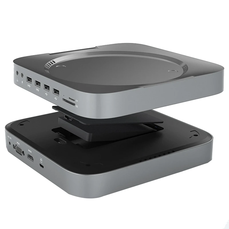 Docking Station Usb C Con Custodia Hdd 2.5 Sata Nvme M.2 Ssd Hdd Case-Compatibile 4K/30Hz Per Mac Mini