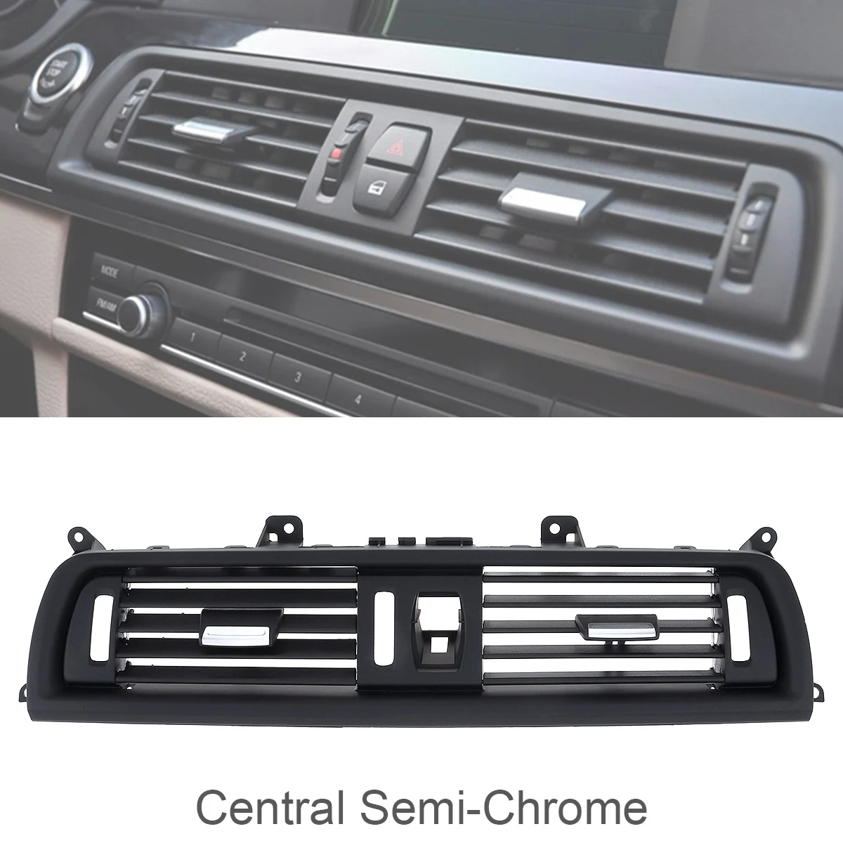 

Front Row Wind Center Air Conditioning Vent Grill Outlet Panel Fit for BMW- 5 Series F10 F18 520 523 525 528 530 535