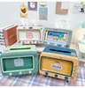 Cute Multifunction Tissue Box Holder Square for Home Kawaii Desktop Decor Tv Tissue Box Case Pink Phone Holder Storage Organizer 3