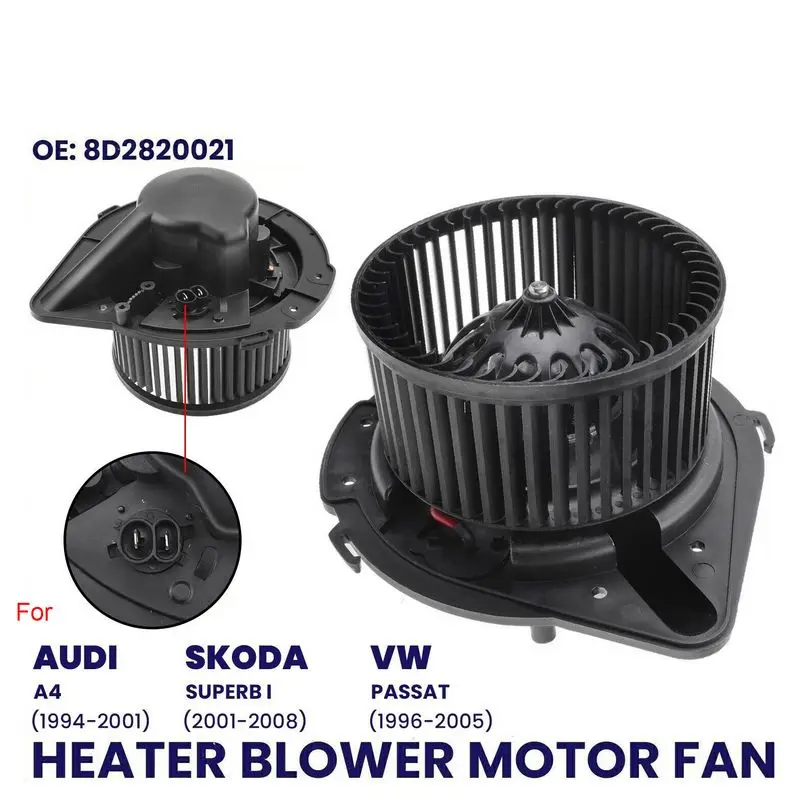 

HEATER BLOWER MOTOR FAN FOR AUDI A4 95-01 VW PASSAT B5 96-05 SKODA SUPERB MK1