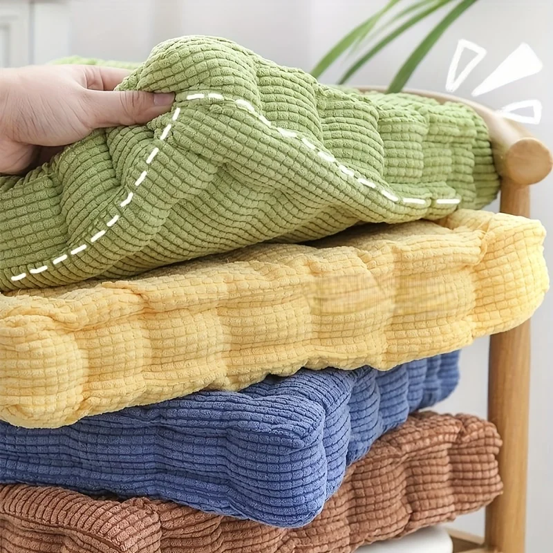 1PC Corduroy Cushion, Soft Office Bedroom Dining Chair, Tatami Cushion, Comfortable and Fashionable Home Decoration, Height Up