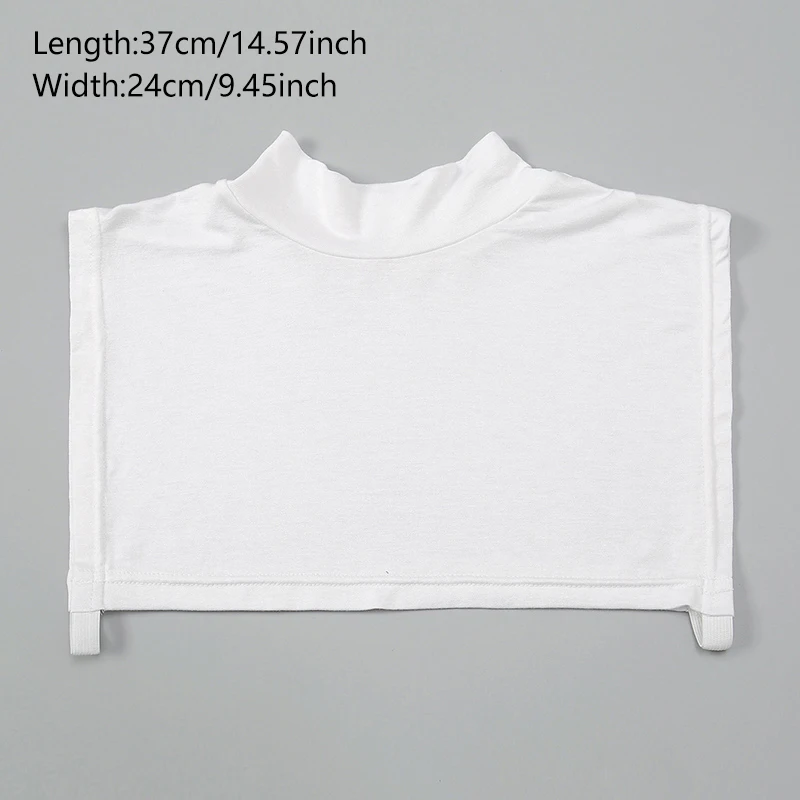 Elasticity Modal False Collars Turtleneck High Inner Neck Cover For Women Solid Square Detachable Neck Collar New Design fake collar detachable collar shawl