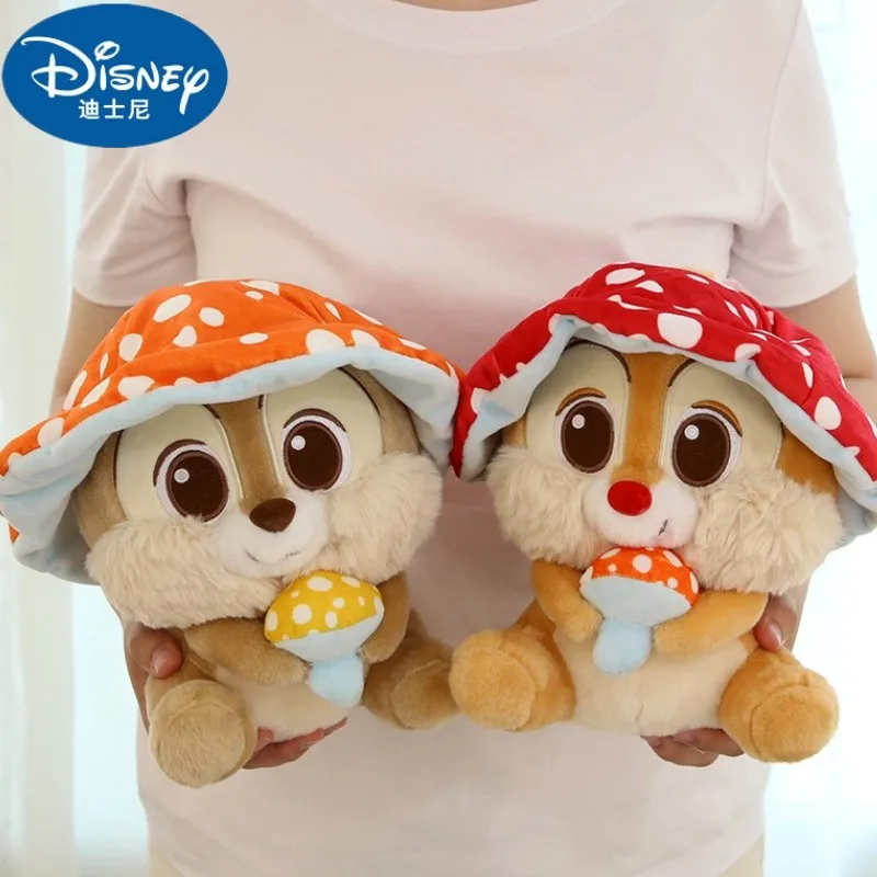 

Original Disney Kawaii Chip Dale Doll Mushroom Series Plush Toy Cartoon Cute Stuffed Dolls Anime Toys Birthday Gift For Children