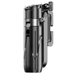 Enhanced Mini Bluetooth Portable Telescopic Multifunctional Selfie Stick and Tripod (Black)
