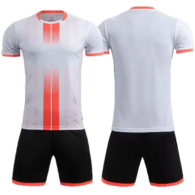 Conjunto de camiseta de fútbol para hombres y niños, chándal de fútbol, kit de camiseta de secado rápido, transpirable, uniforme de entrenamiento de equipo para hombres y niños
