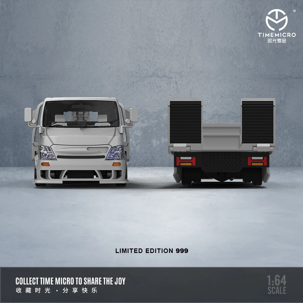 1/64 タイムマイクロ　トランスポーター　H300 スプーンカラー　積載車 1/64 TimeMicro Hino H300 Flatbed Towing Truck (Spoon