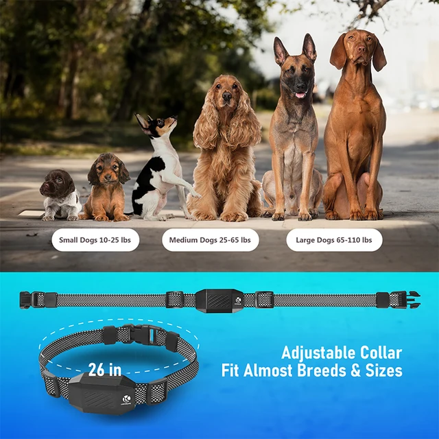Dog Shock Collar Vibrating Electric Rechargeable Training Collar with Magnetic Remote Adjustable Waterproof E-Collar with 3Modes 3