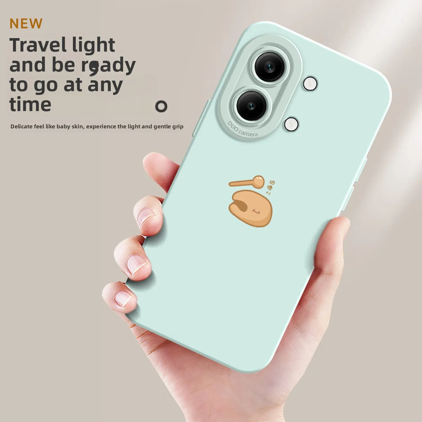 Fashionable Creative Pattern Skin-Friendly Liquid Silicone Shockproof Phone Case