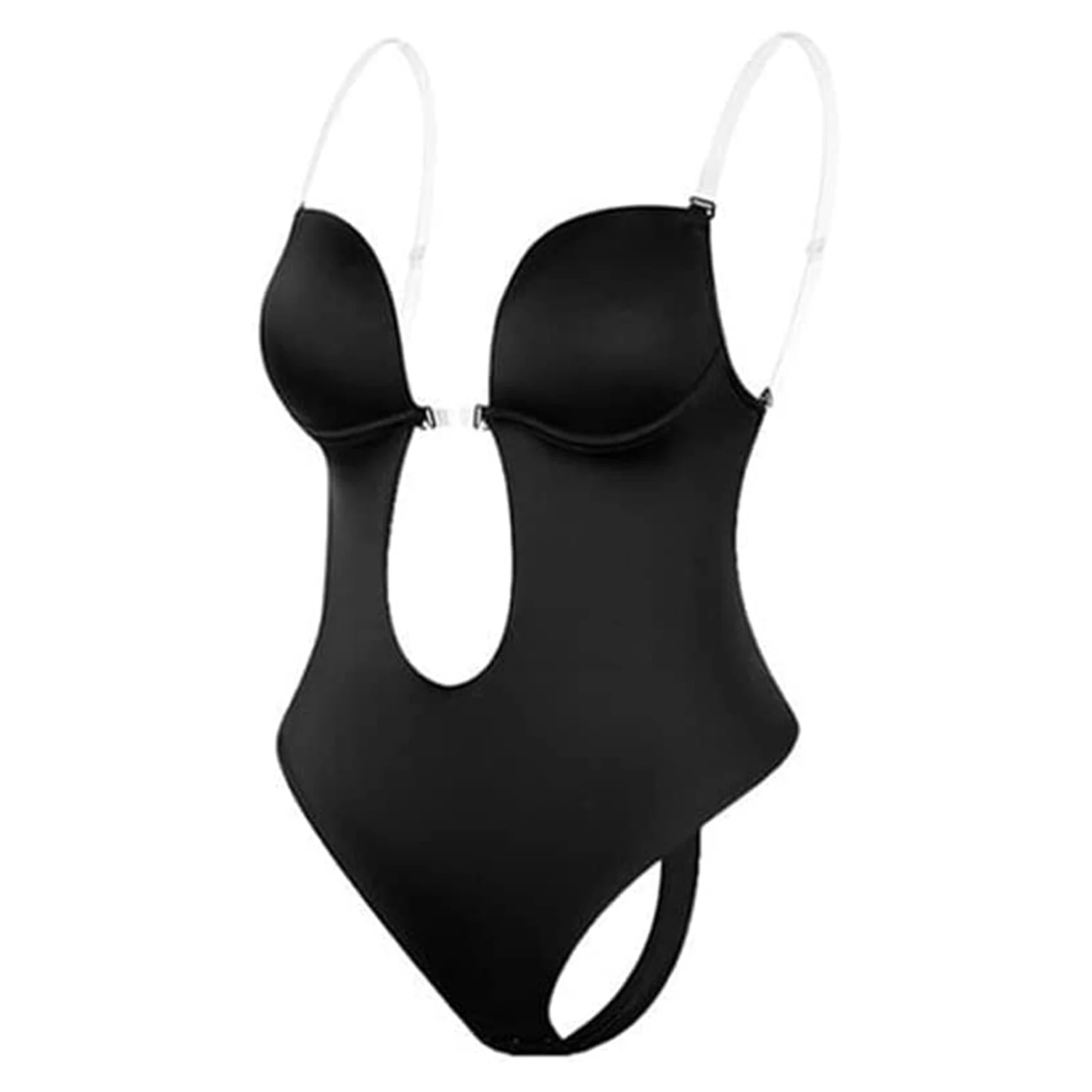 

Women Backless Bra Body Shapewear Seamless U Plunge Bodysuit Bridal Thong Shaper Bodysuit Corset for Wedding Slimming Underwear