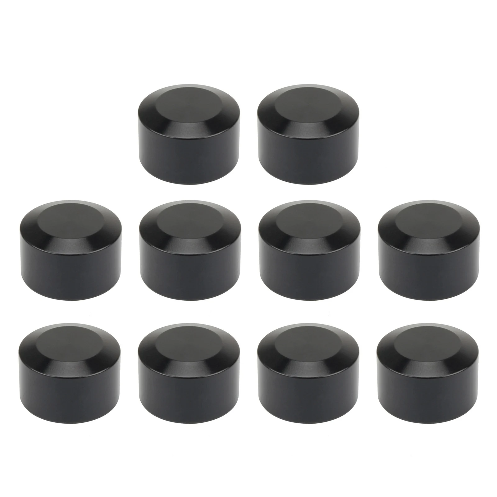 헤드 볼트 커버 나사 모터 볼트 캡 나사 커버, 트윈 캠 소프테일 스포츠스터 핏 9-12mm 블랙, 10 개