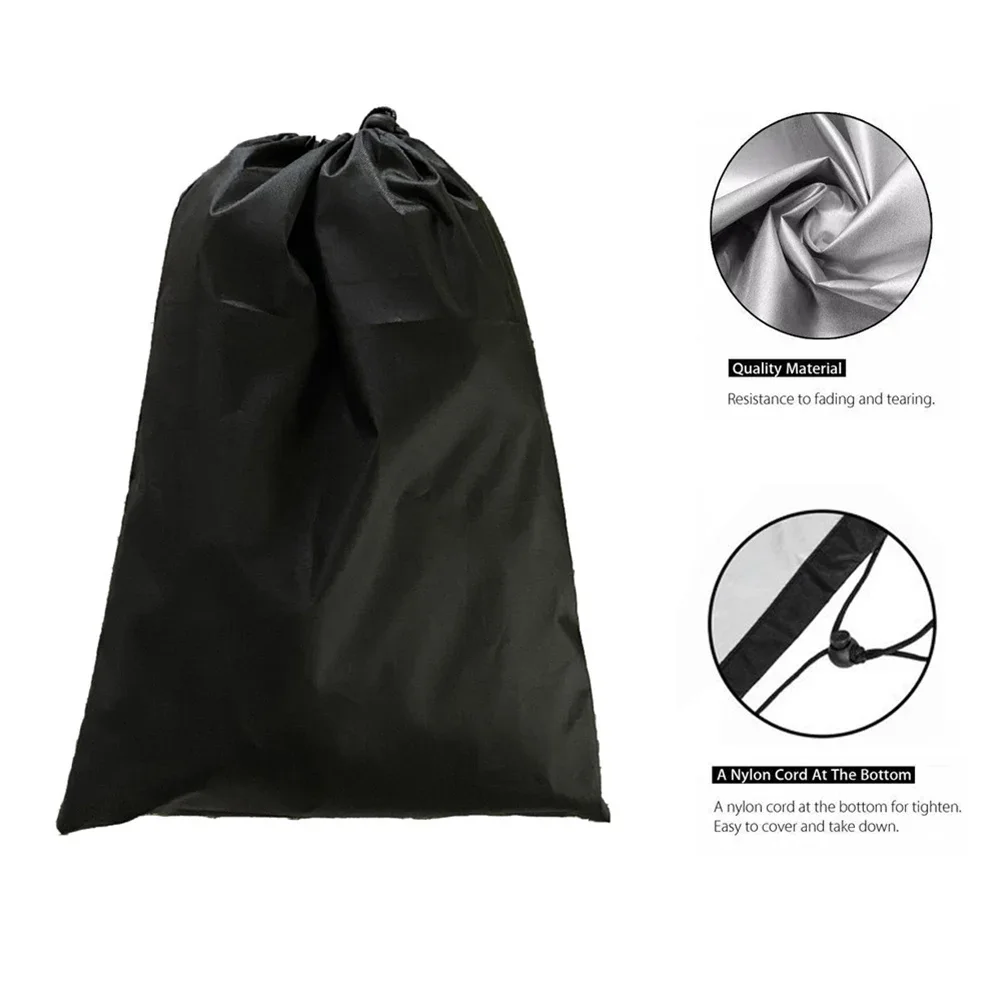 Clothes Drying Rack Cover Rotary Dryer Clothesline Waterproof Cover Adjustable Drawstring For Outdoor Camping Umbrella