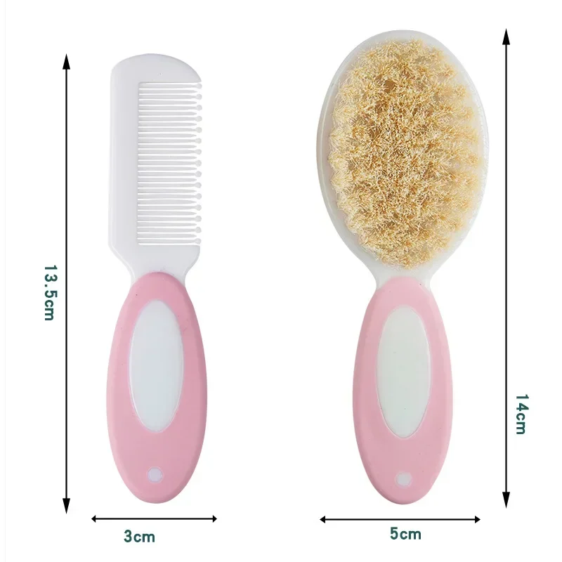Baby Untangling Hairbrush Comb Portable Newborn Infant Anti-screw Hair Edge Brush Scalp Massager for Kids Supplies 2Pcs/set