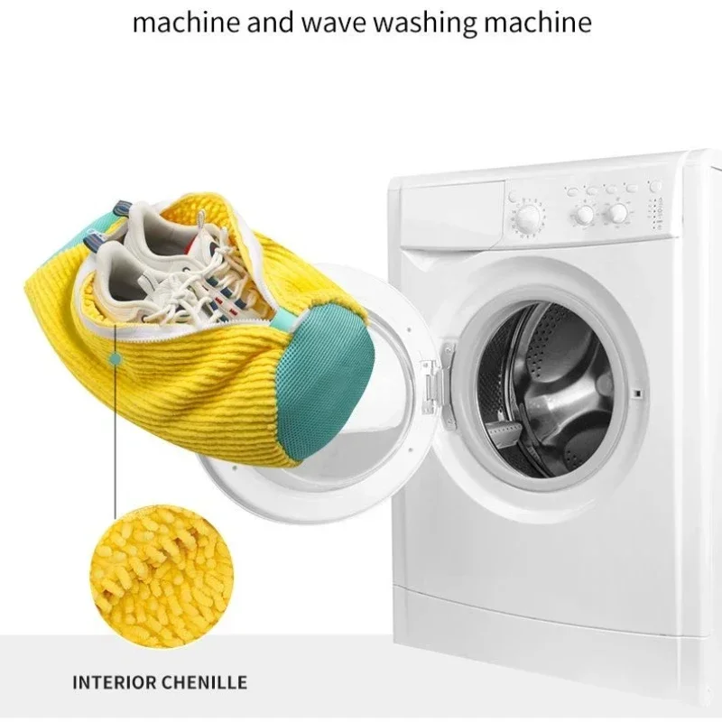 Washing Shoes Bag with Protector Fluffy Fibers