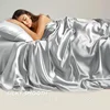 Luxury 100% Mulberry Silk Flat Sheet Only Natural Silk Bed Sheet Smooth Top Sheets Single Double King Queen Bedding Bed Linen 4