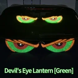 Demon Eye LED Decorative and Warning Light Sticker (Green)