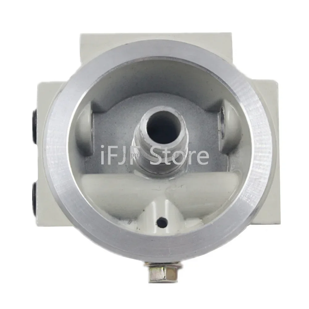 Motorcycle Fuel Filter Fuel Filter R12T Fuel Filter Base NPT ZG1/4-19 with 2 Fittings & 2 Plugs For 120AT S3240; For W712/75 OP 570 Oil Filter 5M2101-5M2107