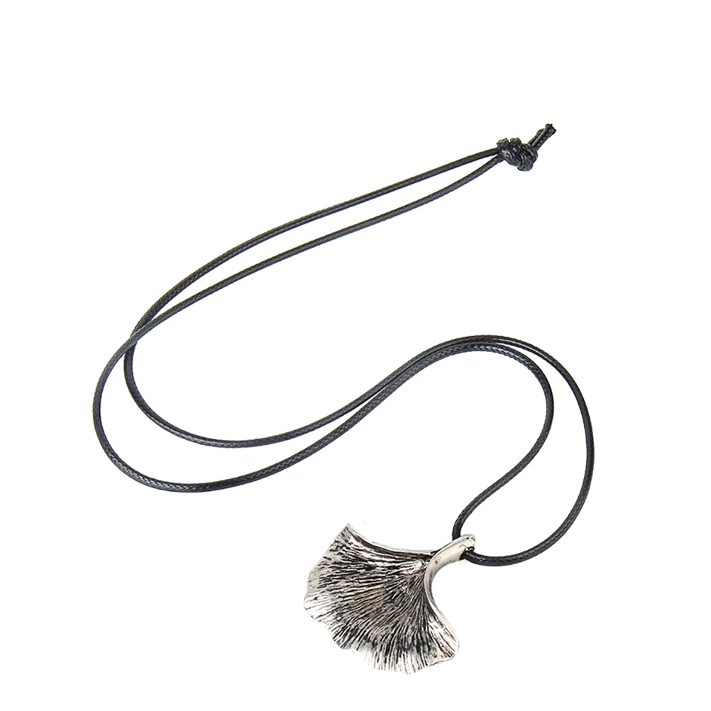 1Pc Elegante Collana Di Ginkgo Biloba Delicata Collana Con Ciondolo A Catena Con Collo Di Ginkgo Biloba Collana Di Gioielli Con Collo Lungo