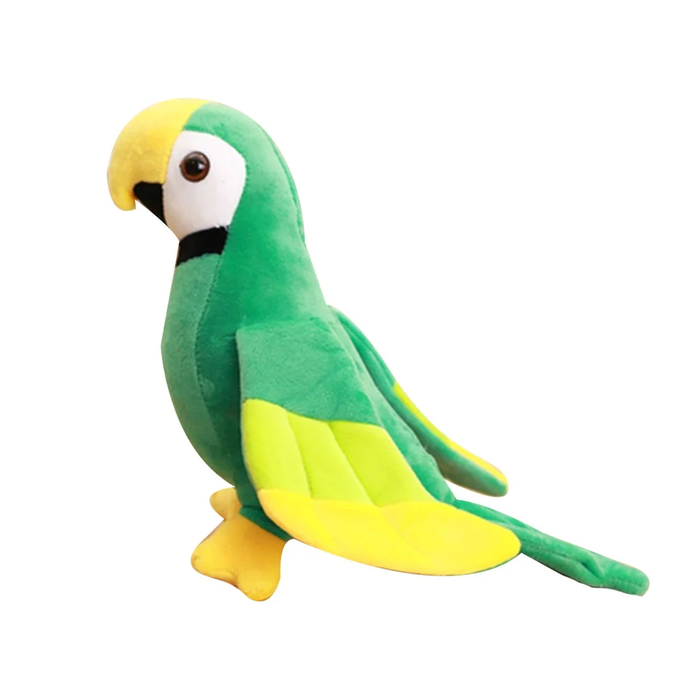 1PC Plush Parrot Plush Toy Simulation Toddler Toys Toy Party Decorations for Kids Girls 8 pieces parrot chewing toys