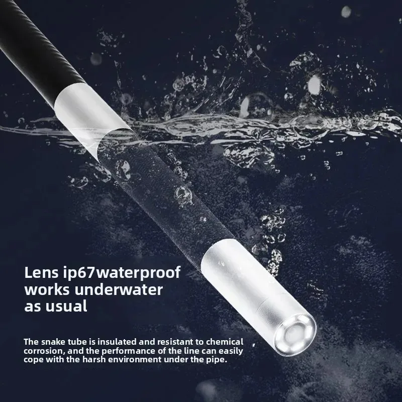 내시경 카메라, 양방향 360도 °   회전식 내시경, 조명이 있는 내시경, 6mm 방수 프로브, 안드로이드/iOS 폰용 내시경