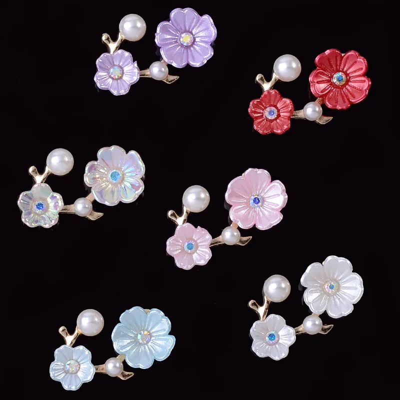 

10Pcs/Lot 15mm*24mm Alloy Creative Gold Pearls Pendant Buttons Jewelry for Earrings Choker Hair DIY Jewelry Accessories Handmade