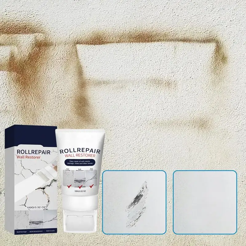 

Wall Repair Paste Roller Tool DIY Wall Small Roller Paint Brush Stain Remover Patching Brush Touch Up Paint For Renovation