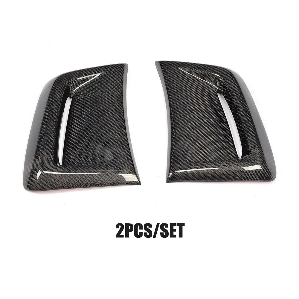 Front Bumper Side Air Vent Decoration Carbon Fiber Air Insert Vent Cover Sticker For Mercedes Benz W204 C63 AMG 2012-2014