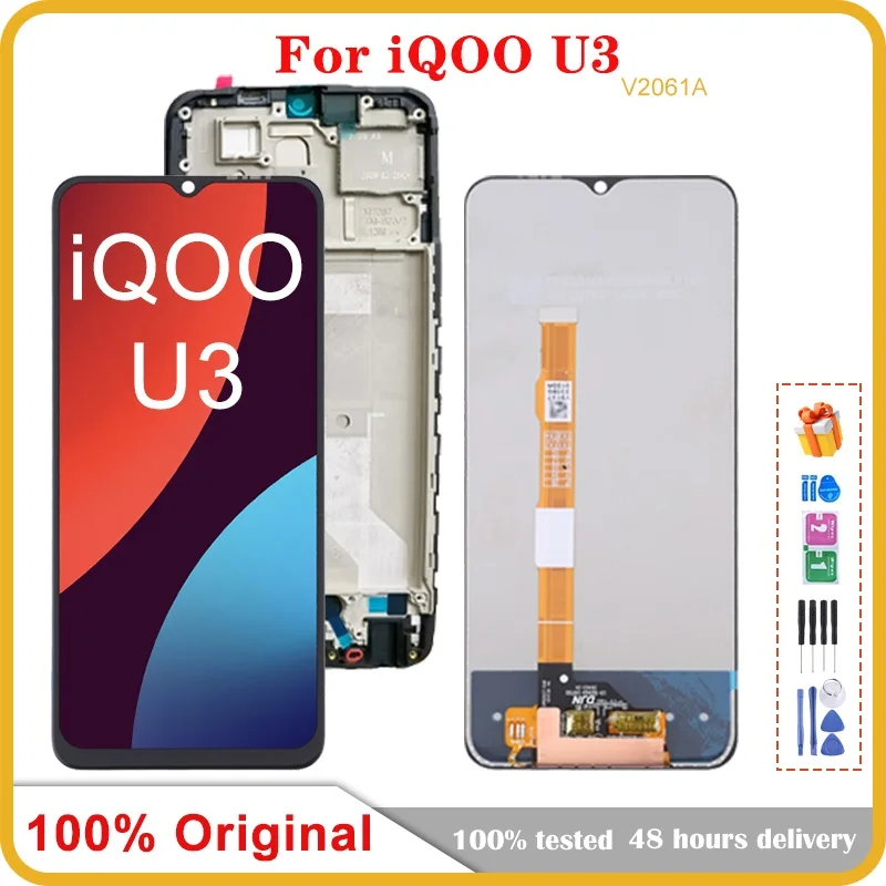 

6.58" Original For VIVO IQOO U3 V2061A LCD Display Touch Screen Digitizer for vivo iqoo u3 Assembly Replacement Parts