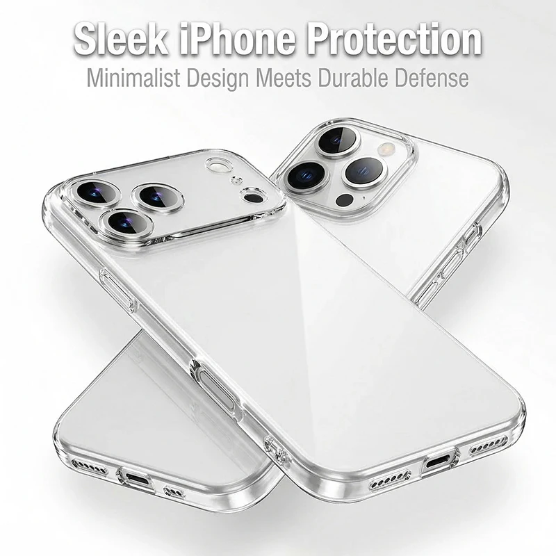 Ultra Thin Soft Silicone Camera Protection Clear Shell Slim Cover