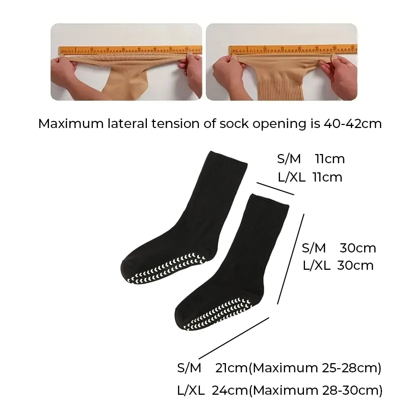 Calzini Per Diabetici Extra Larghi Oversize Antiscivolo Unisex Calzini Con Pinza Bariatrica Con Buona Elastic&agrave; Per Piedi Gonfi Donna Uomo