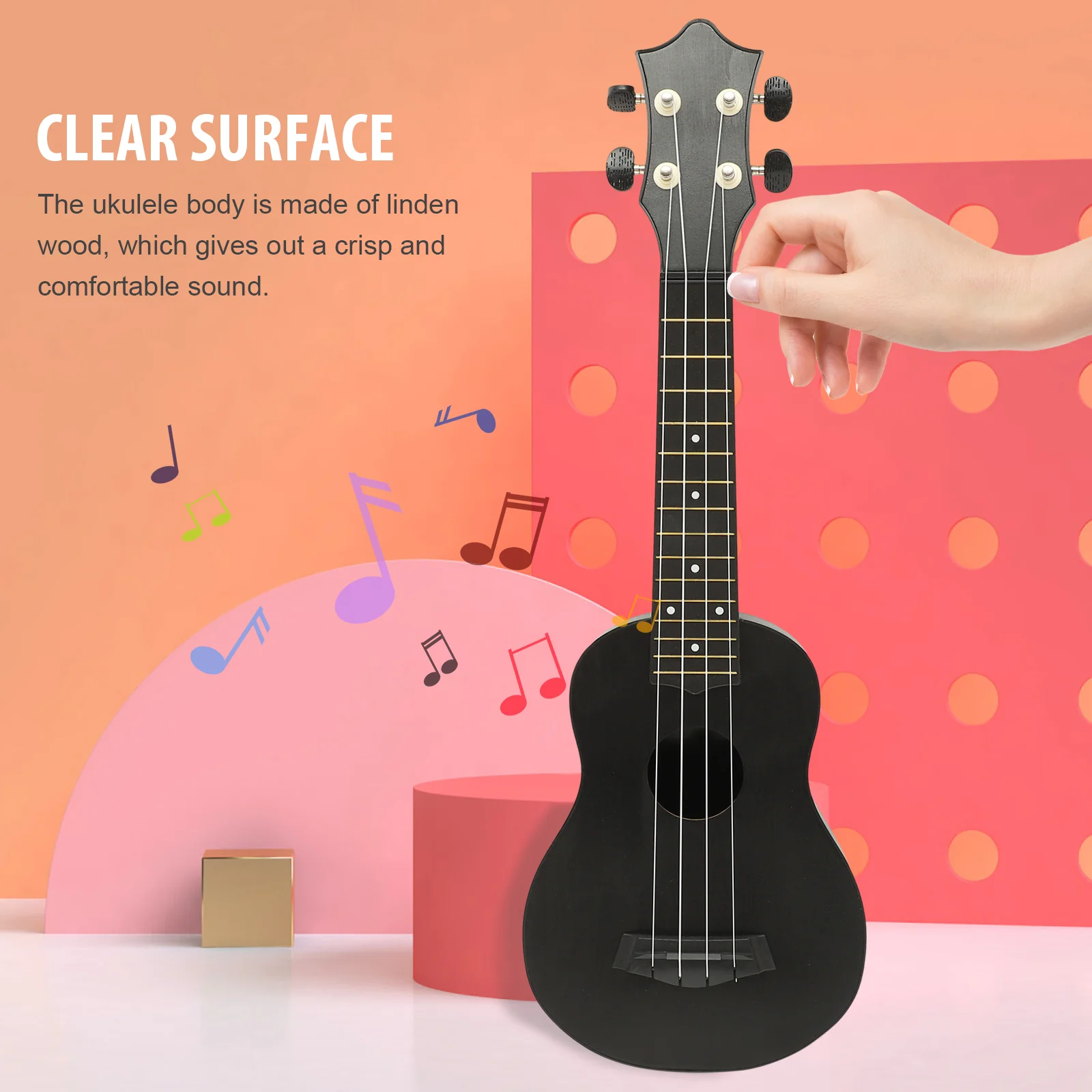 Ukulele Set Kids Wooden Guitar