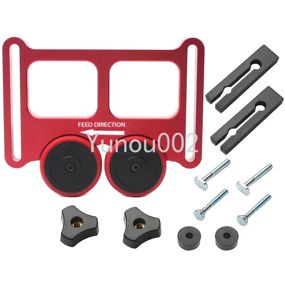 

Feather Loc Board Saw Table Pressing Feeder Guider Anti Rebound Aluminum Table Saw Bearing Wheel Pressing Feeder