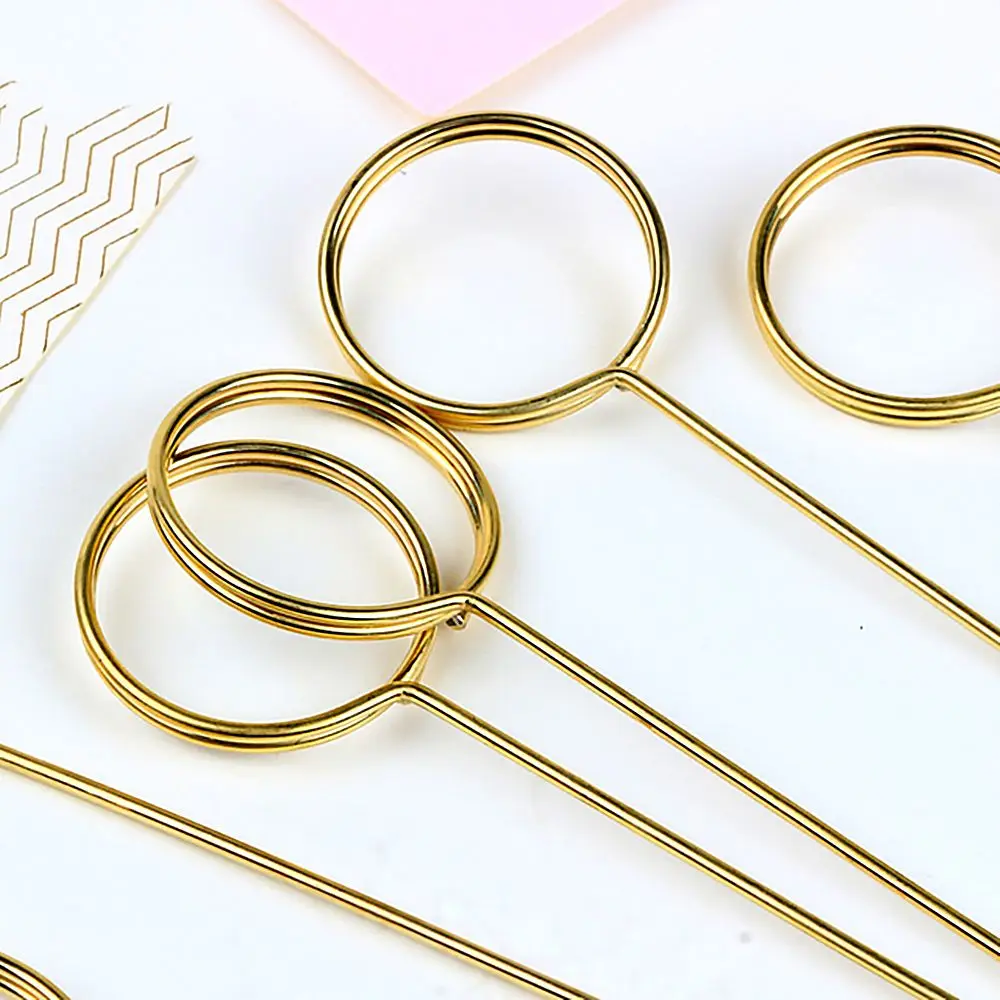 Flower Bouquet Card Holders 10PCS 34cm Metal Gold Cake Card Stick Clips Wedding Party DIY
