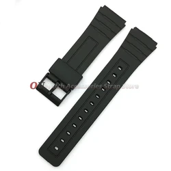 Versatile Silicone Rubber Watch Strap, Multiple Sizes Available - 22mm (Black - black)