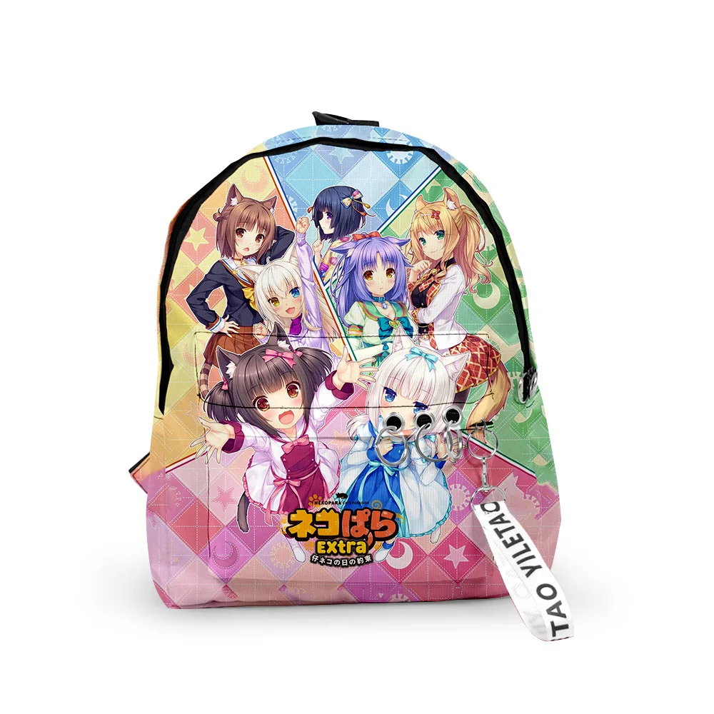 

Nekopara Аниме игра 2023 Новый Рюкзак Школьная Сумка дорожная Сумка Повседневный стиль Харадзюку рюкзак унисекс сумки