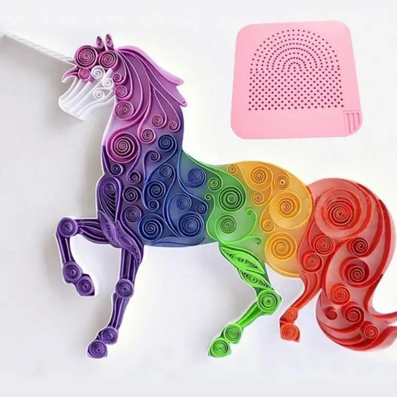 Handmade Paper Folding Crafting Grid Guide Paper Quilling Handmade Craft DIY Paper Quilling Tool DIY Craft Tool - 4