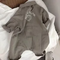 Children Clothing Set Autumn&Spring New Kid Button Jumpsuit for Newborn Baby Soft Long Sleeved Bodysuits for Toddler Boys&Girls 5