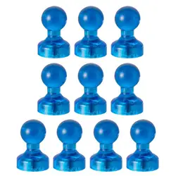 10Pcs Excellent Strong Suction Office Supplies Refrigerator Magnets Colorful Transparent Refrigerator Magnets Thumbtacks