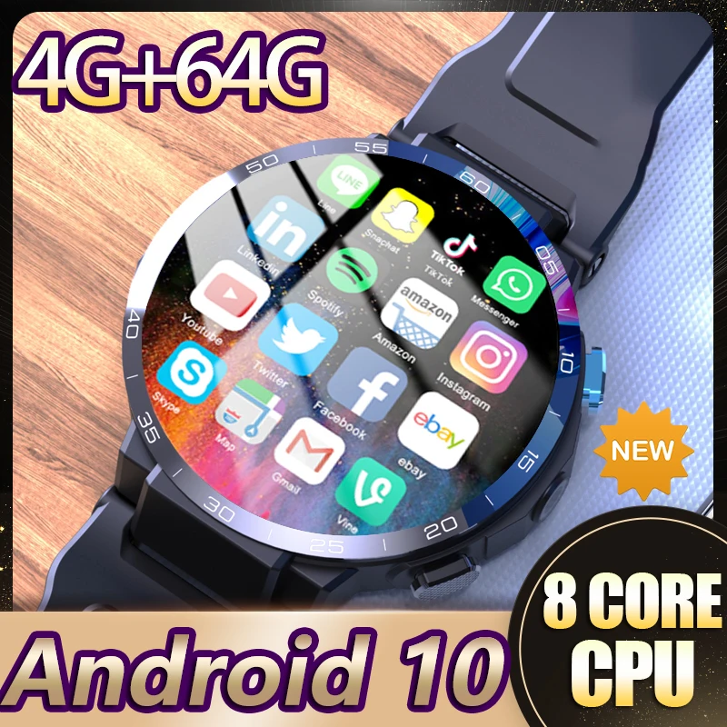 Android 10 SmartWatch 4G Z35 8 Core CPU SIM Anruf Smart Uhr