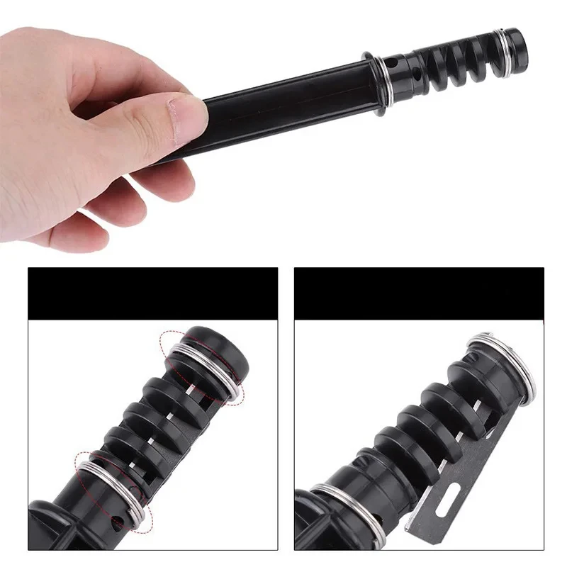 1PC Leather Groover Kit Spiral Lace Maker Leather Craft Cutting DIY Swivel Strip Hand Cutter Craft Tools with 3 Blades leather tool leather working tools craft cutting tool leather cutting tool