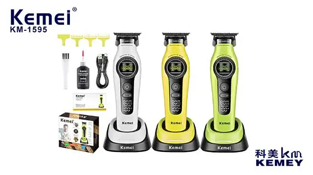 Kemei Clippers Professional Hair Clippers External Rotor Brushless
