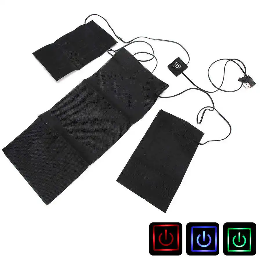 USB Warm Pads Fast Heating Carbon Fiber Heating Pad Winter Outdoor Warmer Pad For Cloth Vest Jacket heated jacket heated gloves pad