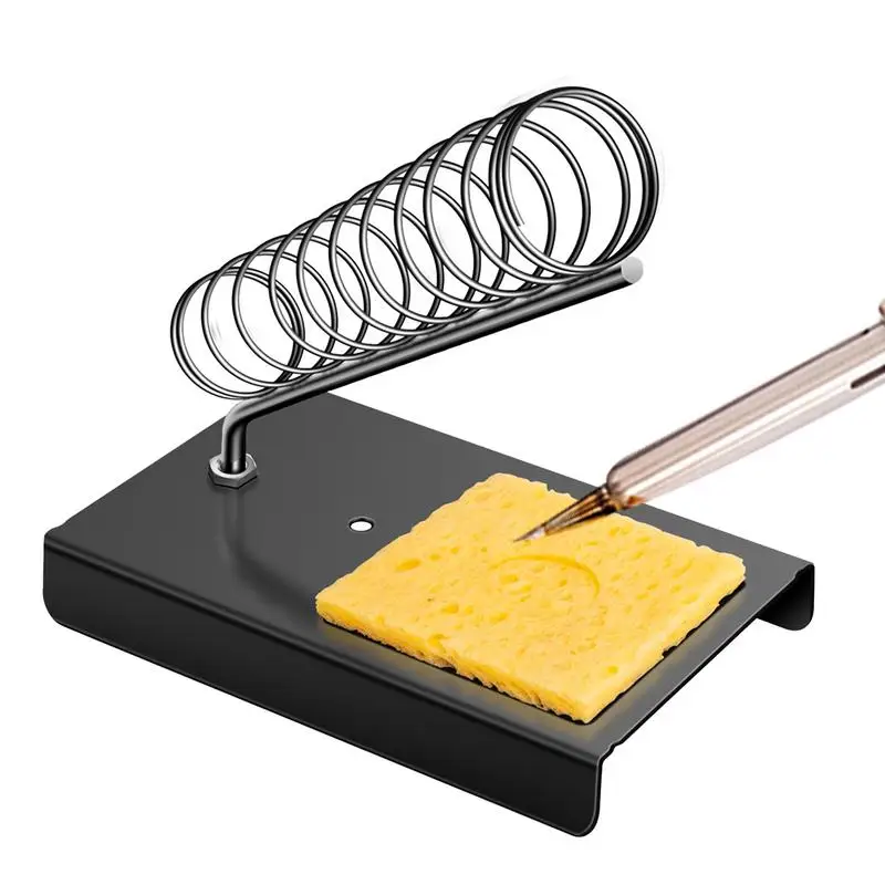 

Soldering Iron Support Station Metal Soldering Iron Stand In Square Increase Work Efficiency Soldering Base For Appliance Repair