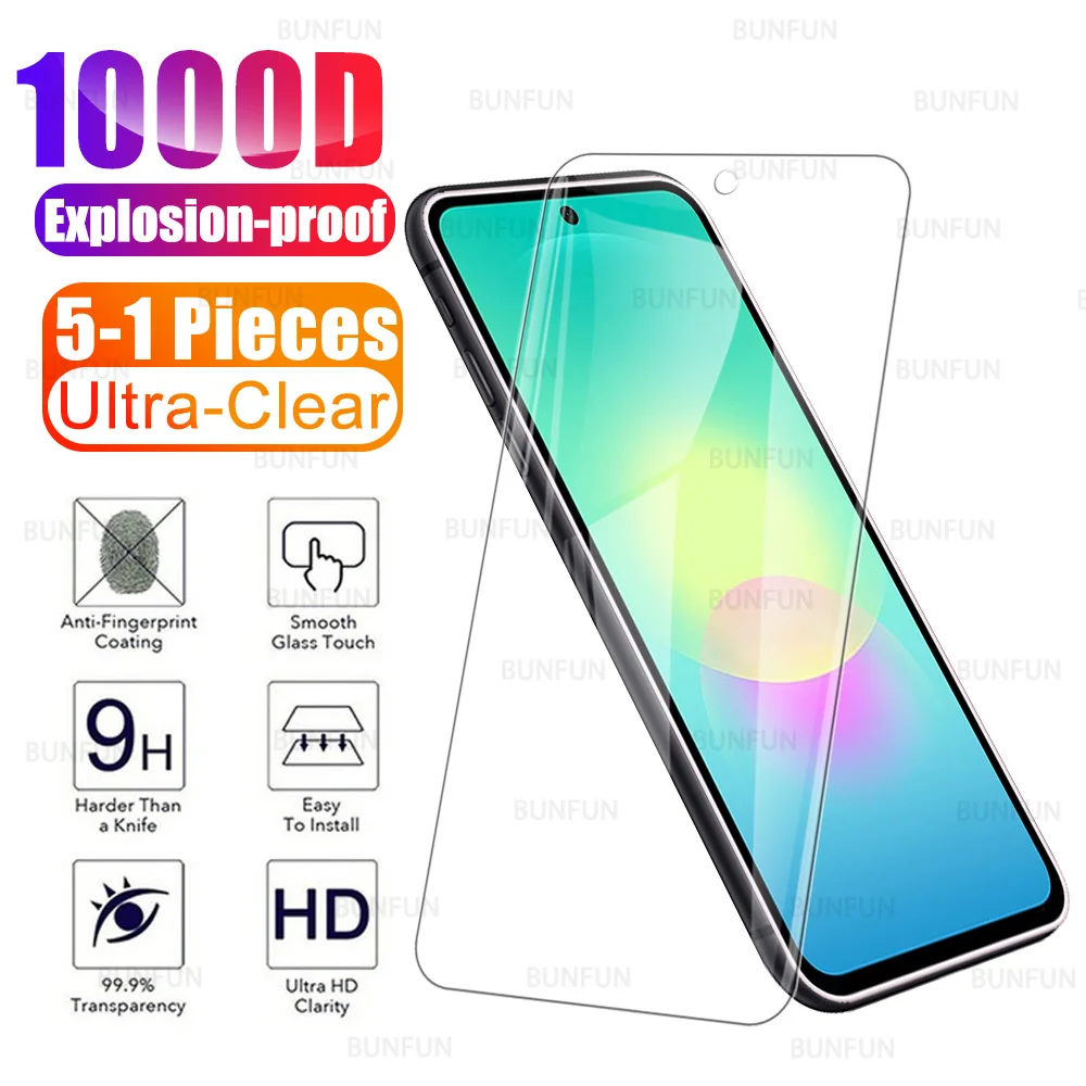 Premium 5-Piece Tempered Glass Phone Screen Protector Set