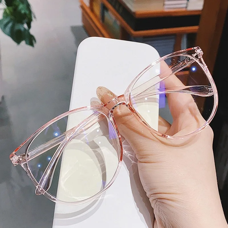 Anti Radiation Glasses Women Retro Round Frame Eyeglasses