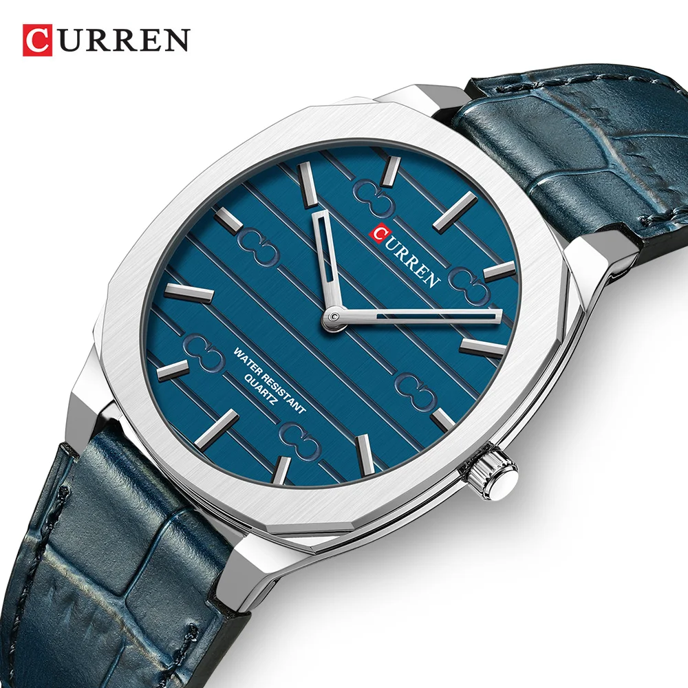 CURREN New Fashion Mens Watches Top Brand Luxury Sport Waterproof Simple Ultra-Thin Watches Men Quartz Clock Relogio Masculino