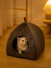  Cat Bed House For Indoor Winter Warm Deep Sleep Comfort Pet Basket Cozy Little Mat For Small Dog Kitten Accessories 